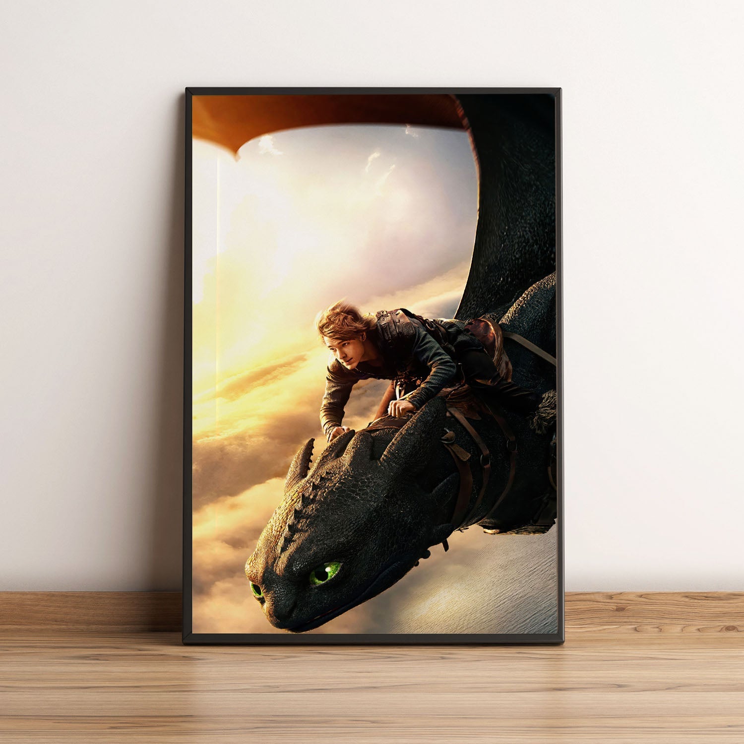 Flex Designs Poster How To Train Your Dragon Textless 5 x 7" Home Goods - Movie 2010 Movie Poster