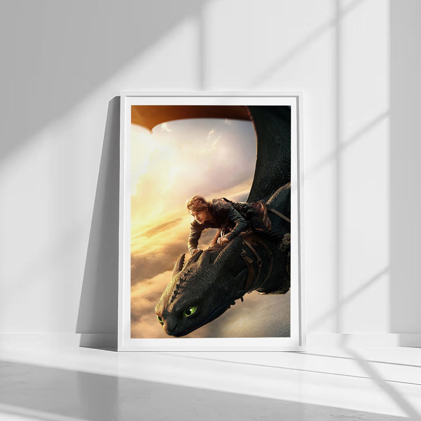 Flex Designs Poster How To Train Your Dragon Textless 8 x 10" Home Goods - Movie 2010 Movie Poster