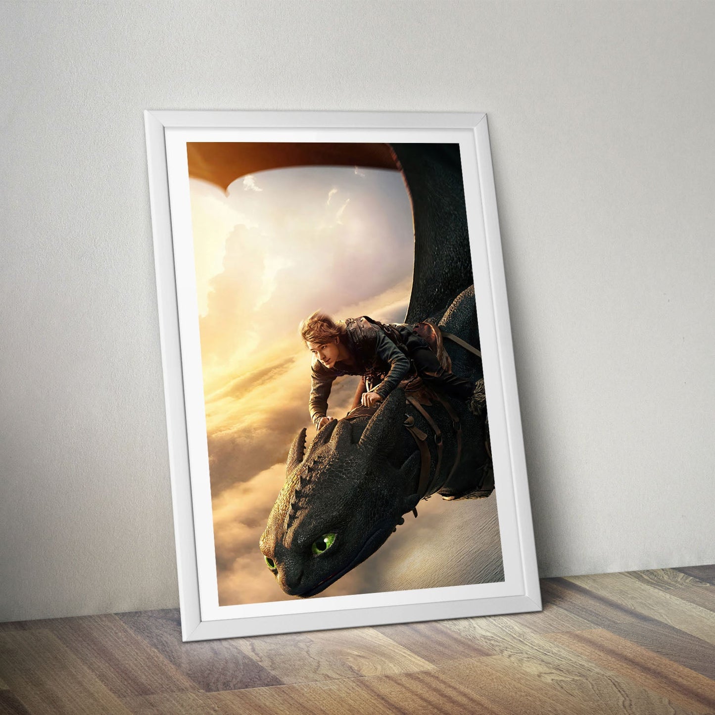 Flex Designs Poster How To Train Your Dragon Textless 8 x 10" Home Goods - Movie 2010 Movie Poster