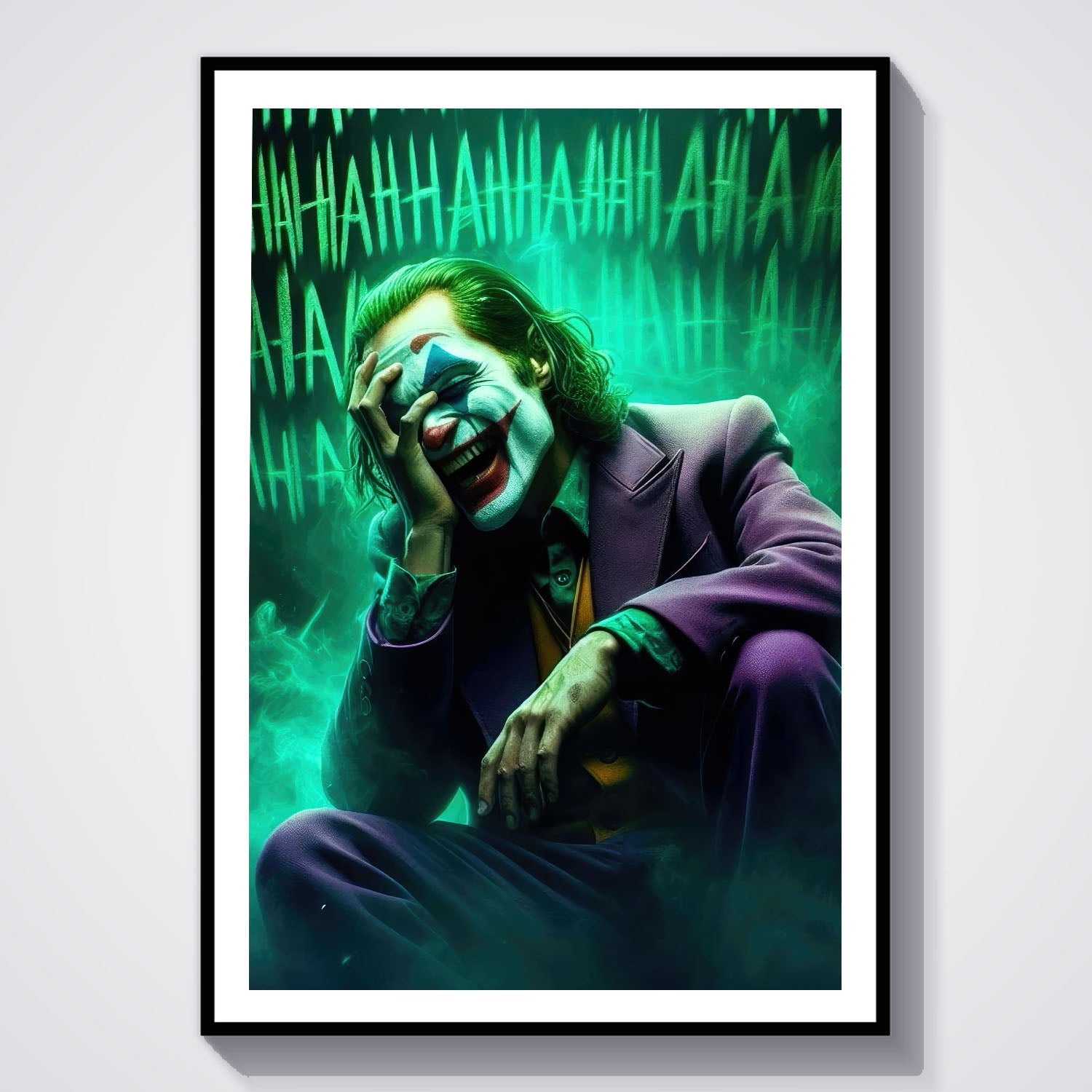 Flex Designs Poster Joker Laugh 8 x 10" Home Goods - Movie 2019 Movie Poster
