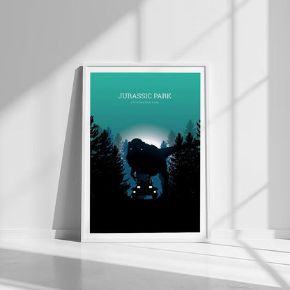 Flex Designs Poster Jurassic Park Minimalist 8 x 10" Home Goods - Movie 1993 Movie Poster