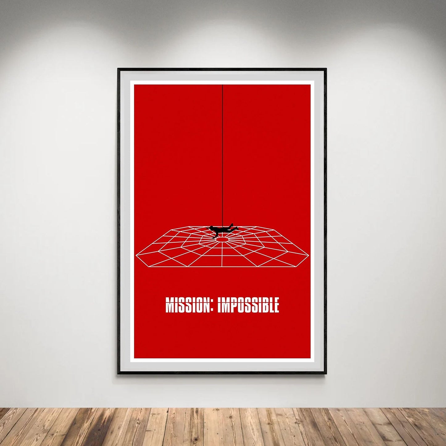 Flex Designs Poster Mission Impossible Red Minimalist 5 x 7" Home Goods - Movie 2025 Movie Poster