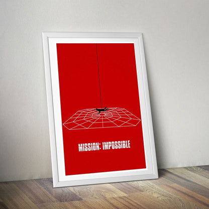 Flex Designs Poster Mission Impossible Red Minimalist 8 x 10" Home Goods - Movie 2025 Movie Poster