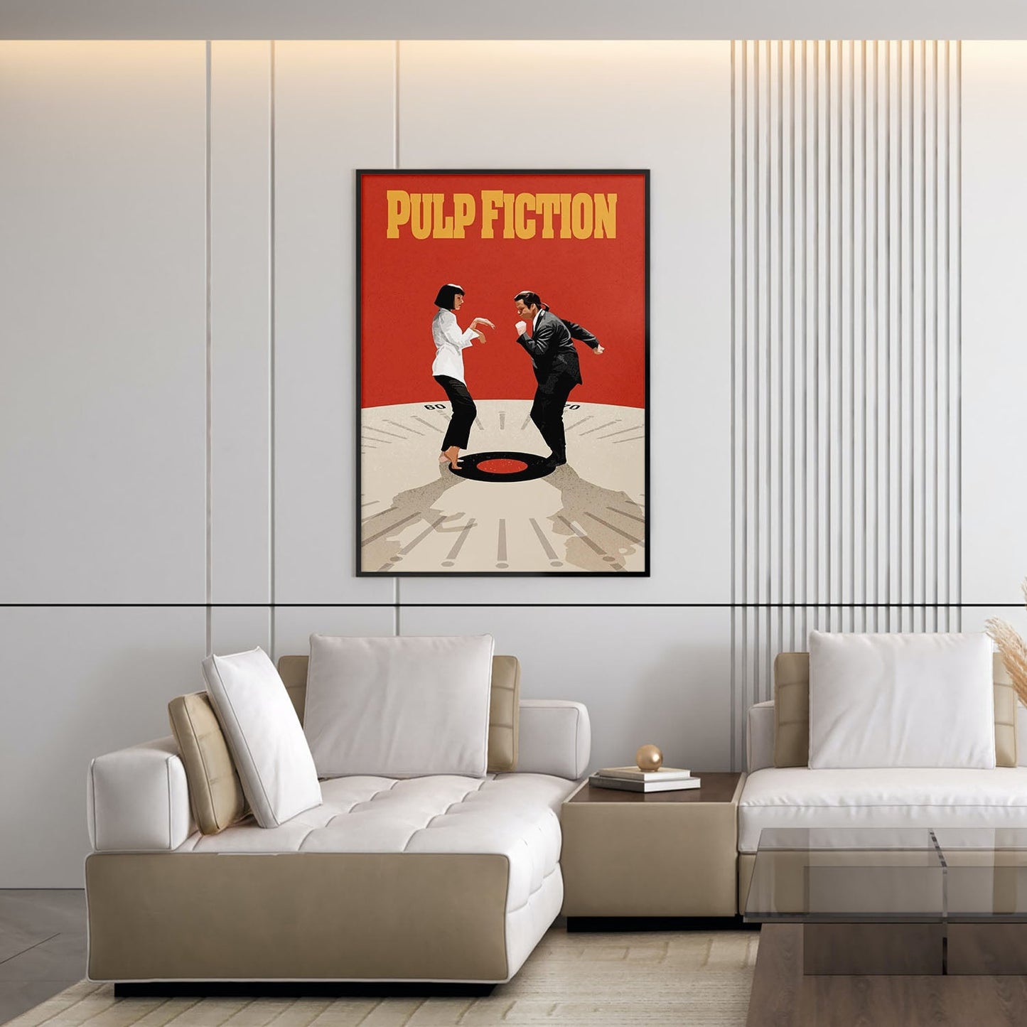 Flex Designs Poster Pulp Fiction Cartoon 5 x 7" Home Goods - Movie 1994 Movie Poster