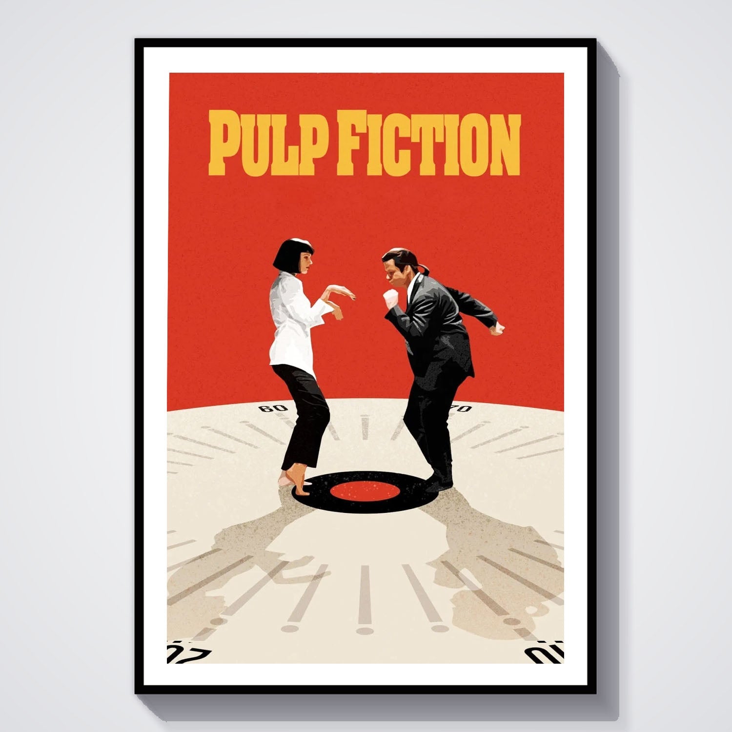 Flex Designs Poster Pulp Fiction Cartoon 8 x 10" Home Goods - Movie 1994 Movie Poster
