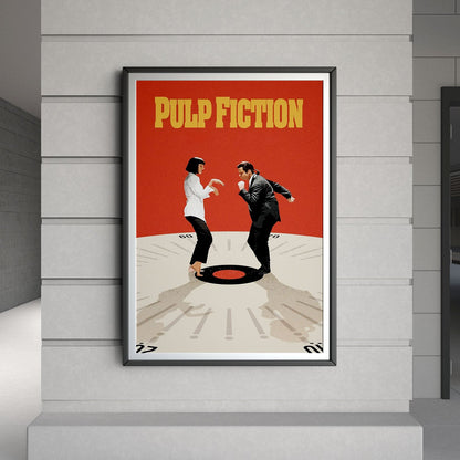 Flex Designs Poster Pulp Fiction Cartoon 8 x 10" Home Goods - Movie 1994 Movie Poster