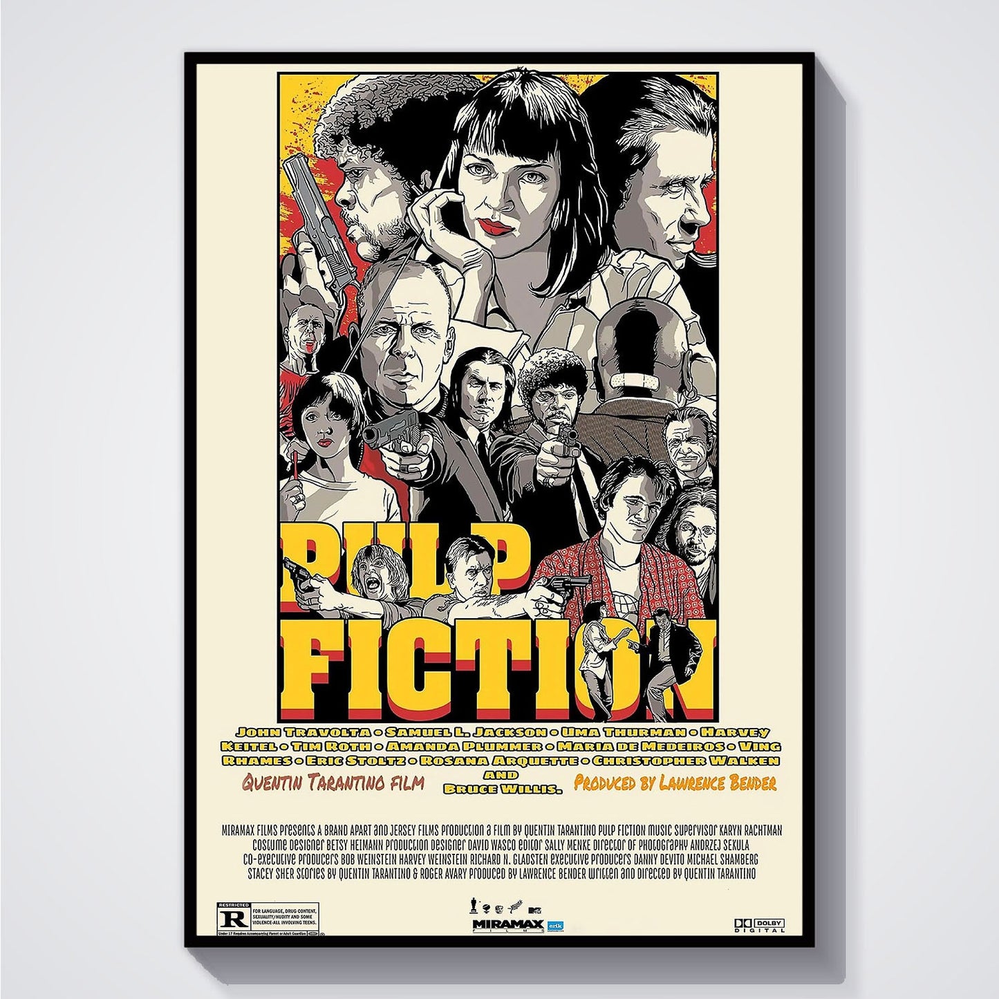 Flex Designs Poster Pulp Fiction Final 5 x 7" Home Goods - Movie 1994 Movie Poster