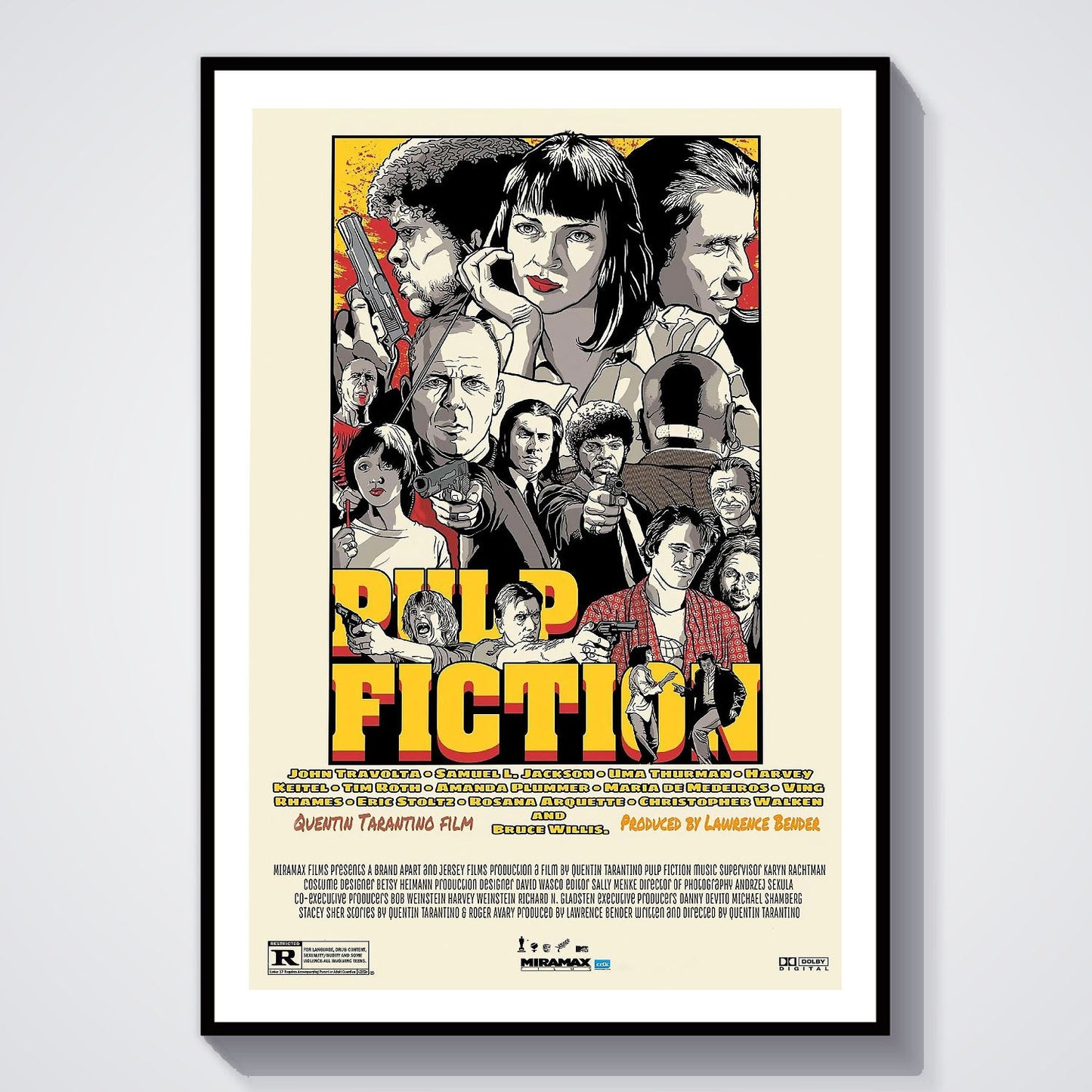 Flex Designs Poster Pulp Fiction Final 8 x 10" Home Goods - Movie 1994 Movie Poster