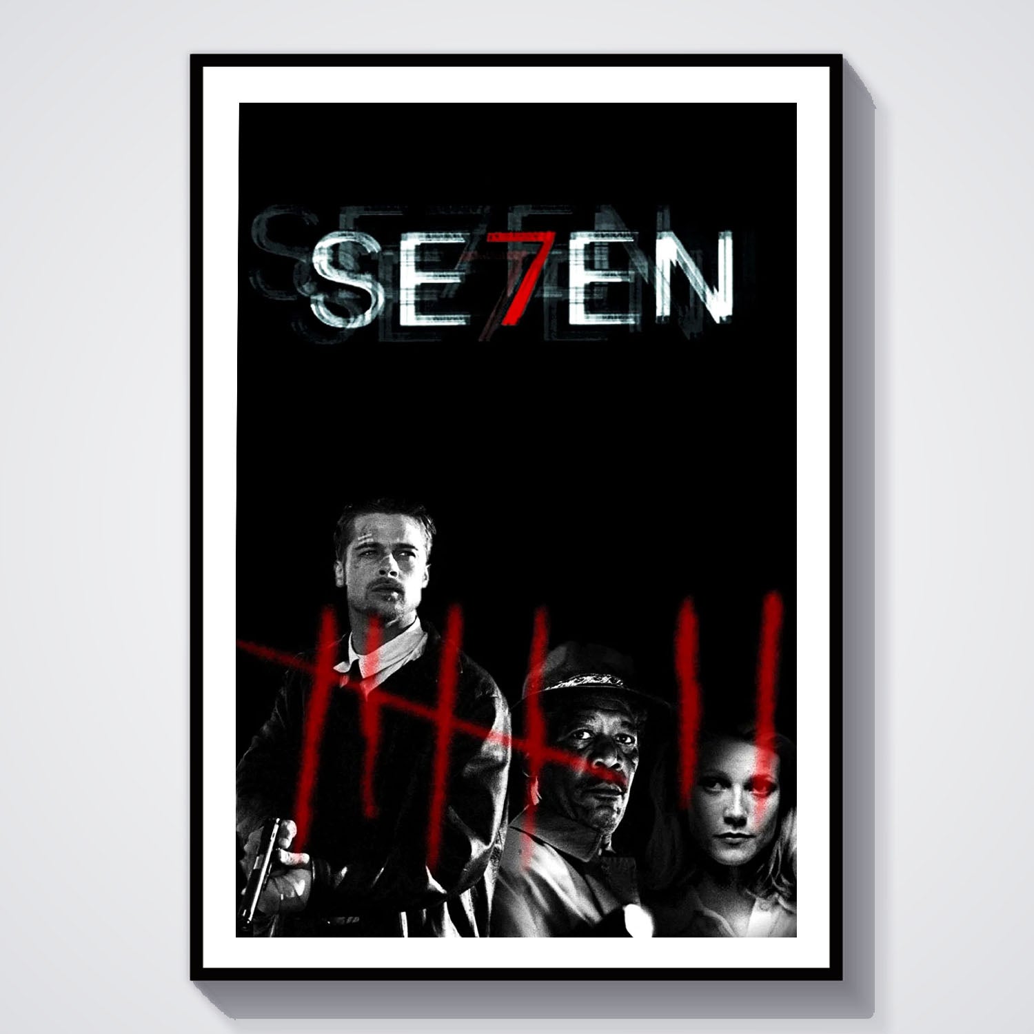 Flex Designs Poster Seven Horror 8 x 10" Home Goods - Movie 1995 Movie Poster