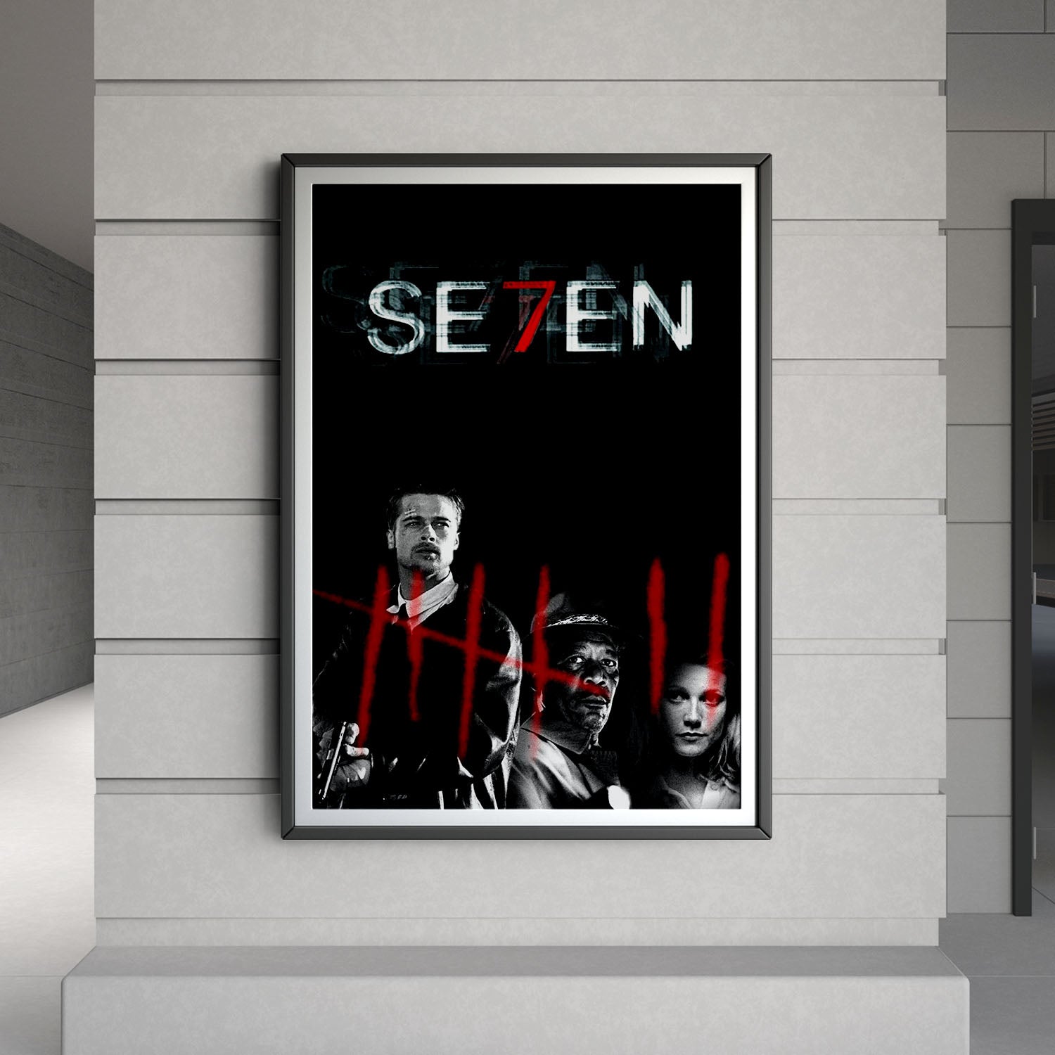 Flex Designs Poster Seven Horror 8 x 10" Home Goods - Movie 1995 Movie Poster