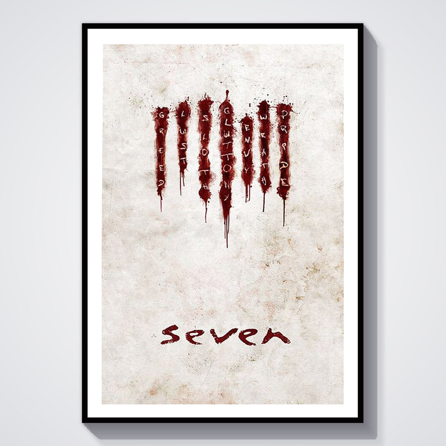 Flex Designs Poster Seven Sins 8 x 10" Home Goods - Movie 1995 Movie Poster