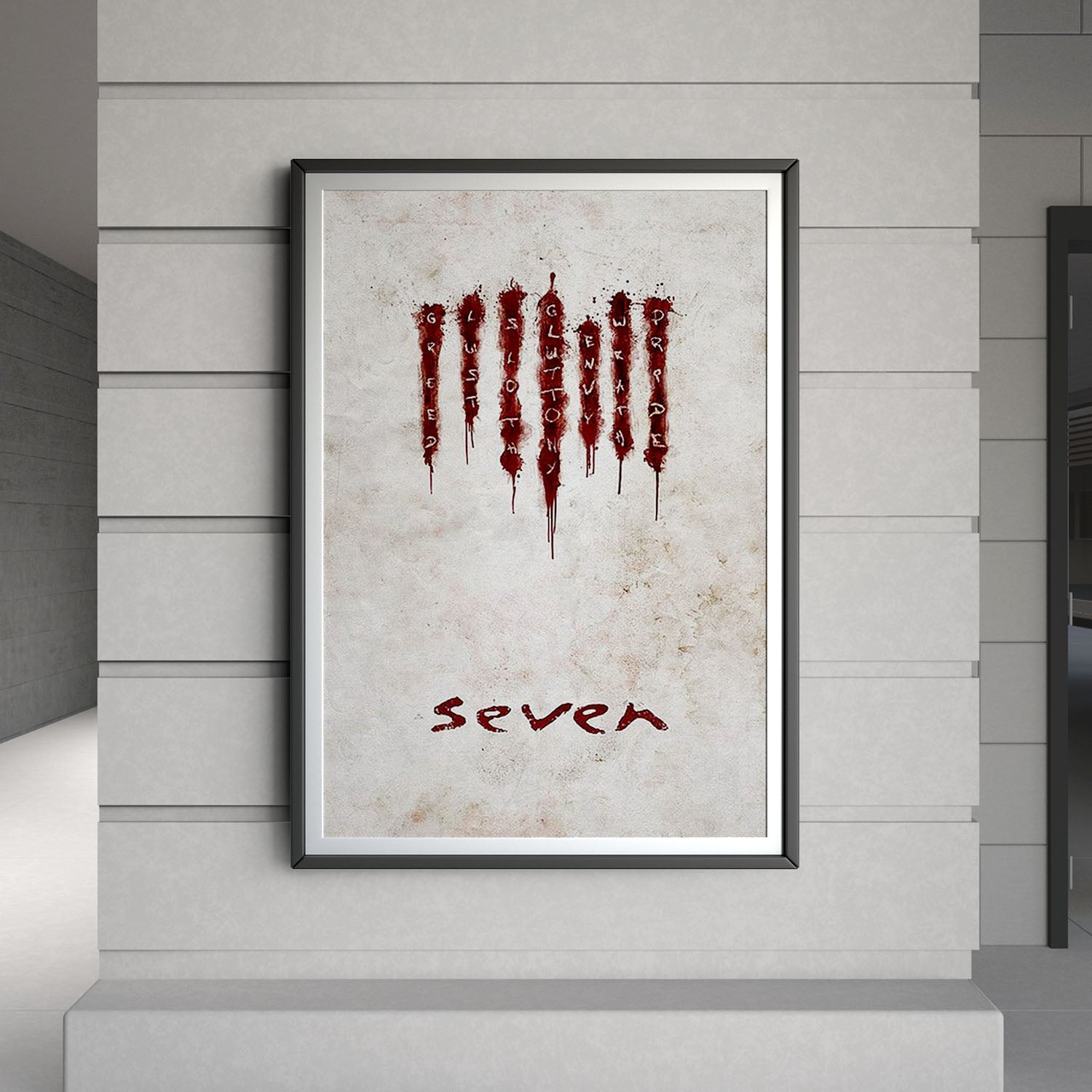 Flex Designs Poster Seven Sins 8 x 10" Home Goods - Movie 1995 Movie Poster