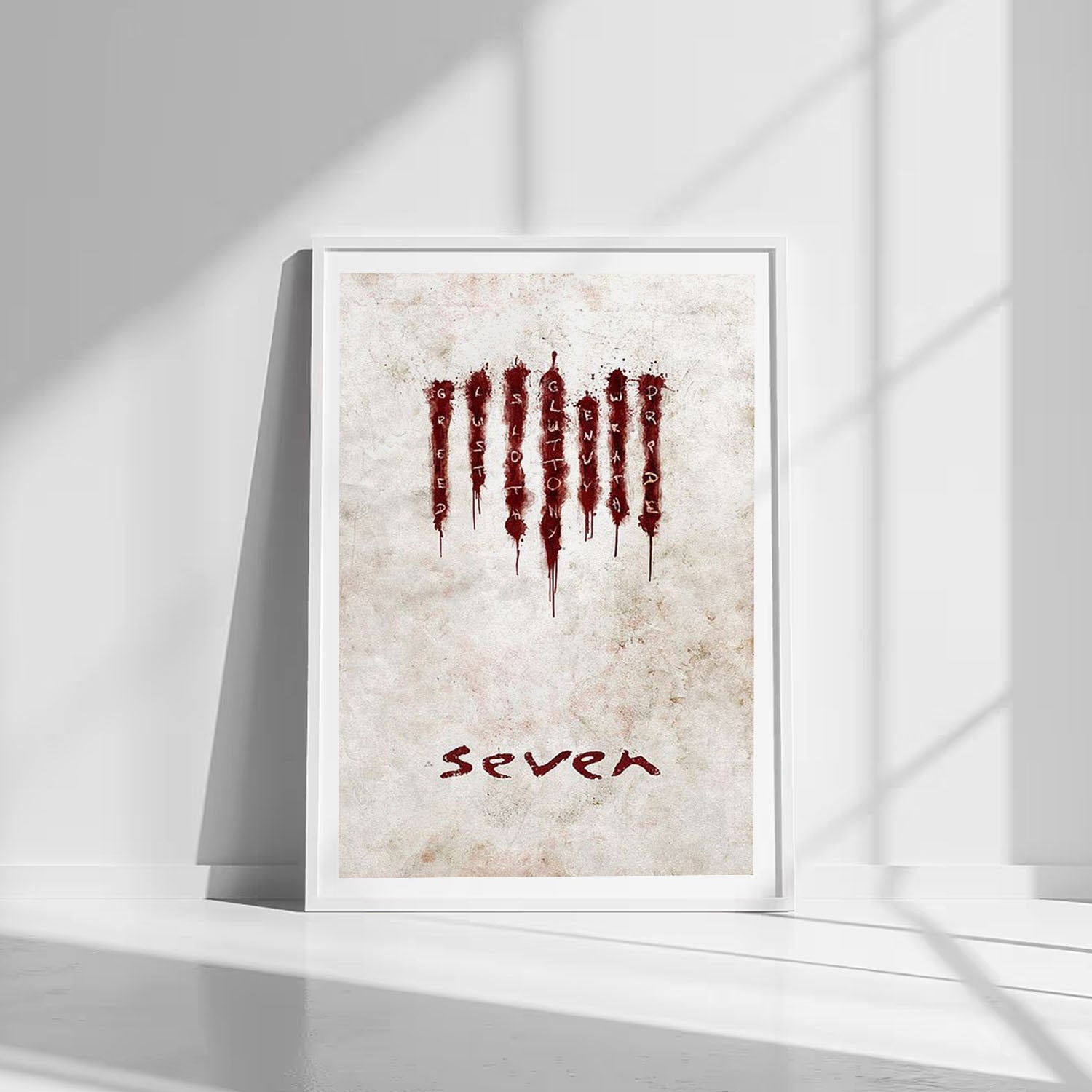 Flex Designs Poster Seven Sins 8 x 10" Home Goods - Movie 1995 Movie Poster