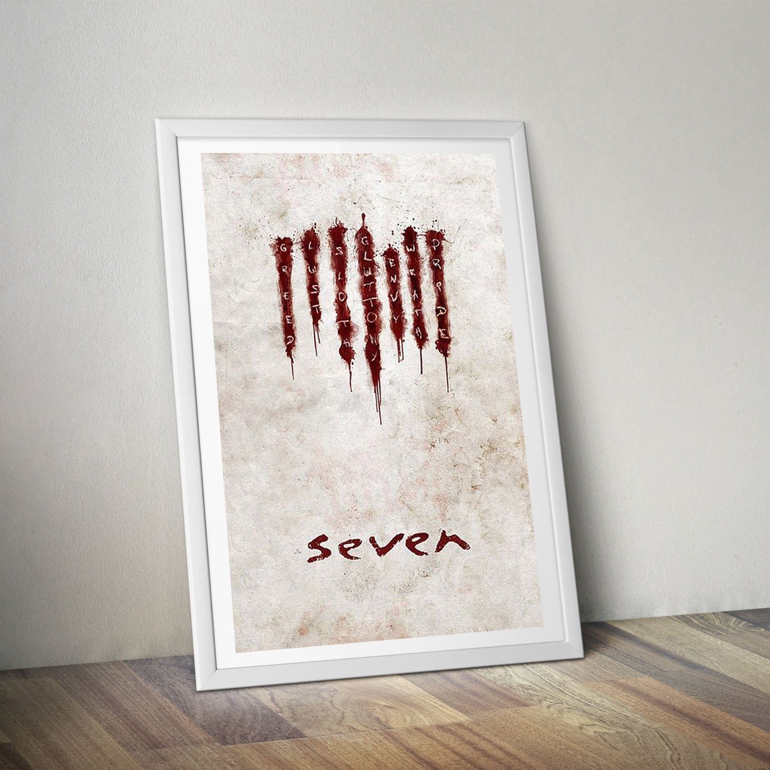 Flex Designs Poster Seven Sins 8 x 10" Home Goods - Movie 1995 Movie Poster