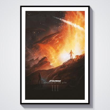 Flex Designs Poster Star Wars Episode III Revenge of the Sith Cartoon 8 x 10" Home Goods - Movie 2005 Movie Poster