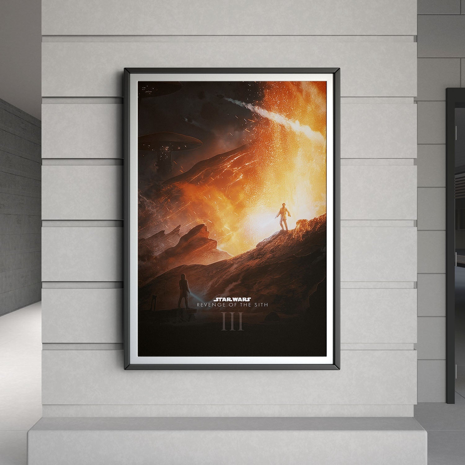 Flex Designs Poster Star Wars Episode III Revenge of the Sith Cartoon 8 x 10" Home Goods - Movie 2005 Movie Poster