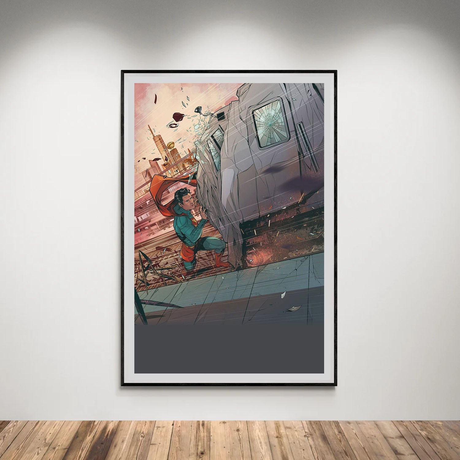 Flex Designs Poster Superman Cartoon 5 x 7" Home Goods - Movie 2006 Movie Poster