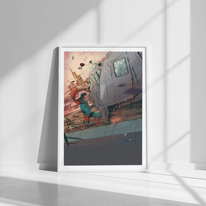 Flex Designs Poster Superman Cartoon 8 x 10" Home Goods - Movie 2006 Movie Poster