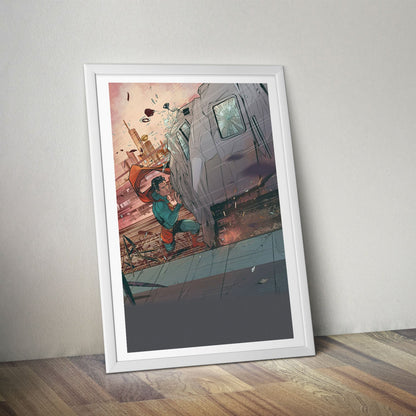 Flex Designs Poster Superman Cartoon 8 x 10" Home Goods - Movie 2006 Movie Poster