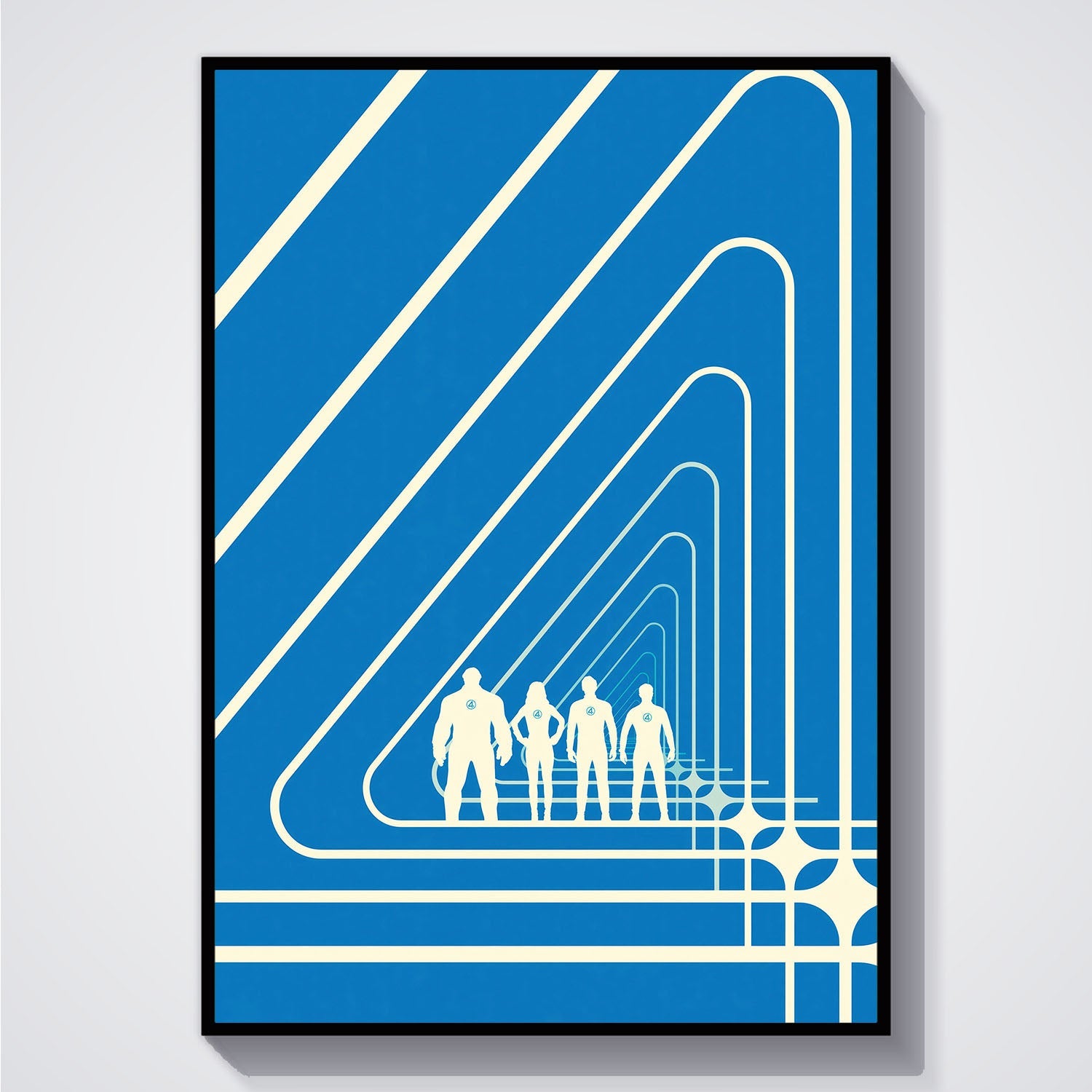 Flex Designs Poster The Fantastic Four First Steps Minimalist 5 x 7" Home Goods - Movie 2025 Movie Poster