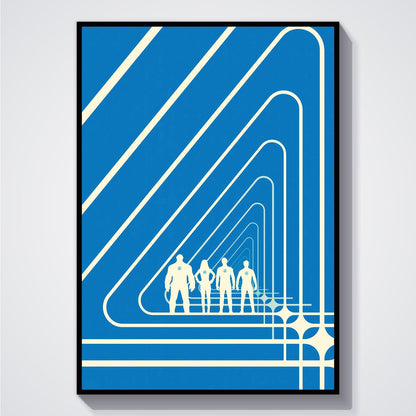 Flex Designs Poster The Fantastic Four First Steps Minimalist 5 x 7" Home Goods - Movie 2025 Movie Poster