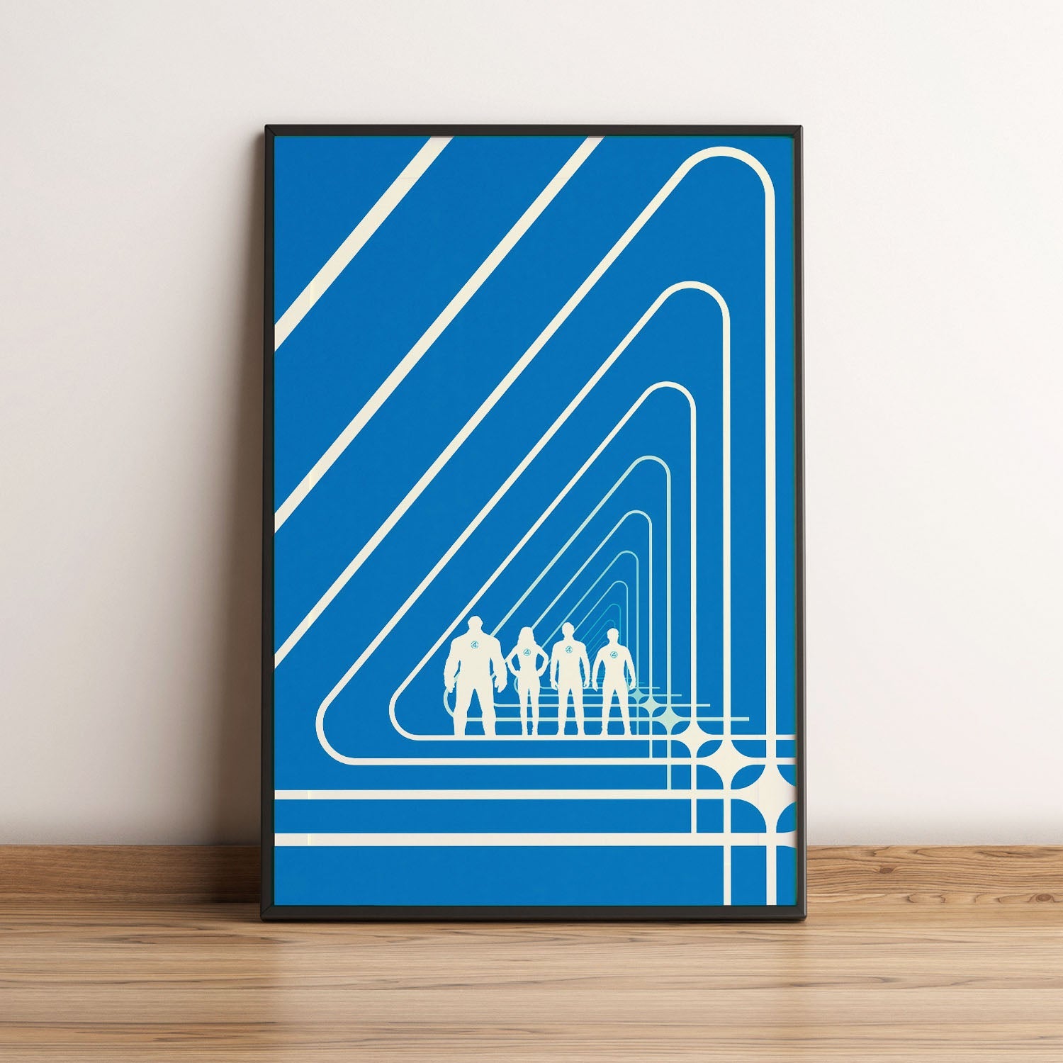 Flex Designs Poster The Fantastic Four First Steps Minimalist 5 x 7" Home Goods - Movie 2025 Movie Poster