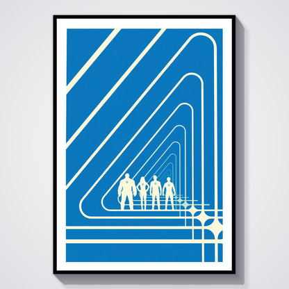 Flex Designs Poster The Fantastic Four First Steps Minimalist 8 x 10" Home Goods - Movie 2025 Movie Poster