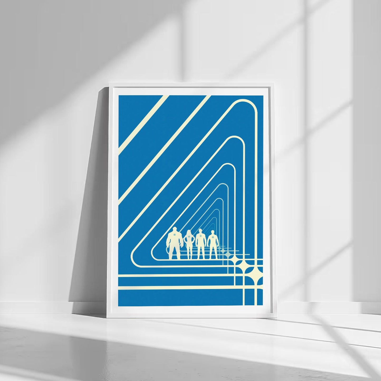 Flex Designs Poster The Fantastic Four First Steps Minimalist 8 x 10" Home Goods - Movie 2025 Movie Poster