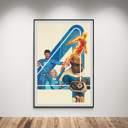 Flex Designs Poster The Fantastic Four First Steps Teaser 5 x 7" Home Goods - Movie 2025 Movie Poster