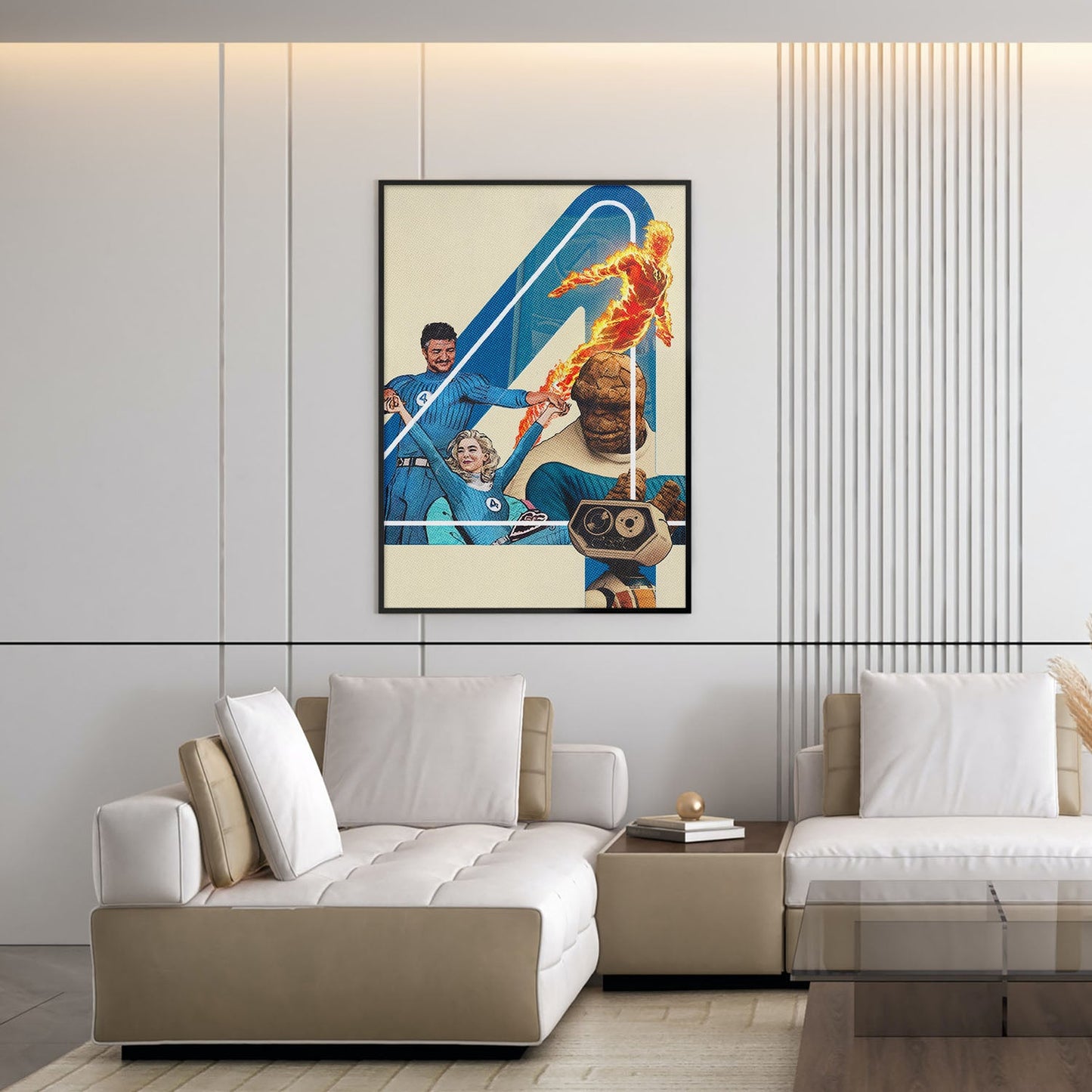 Flex Designs Poster The Fantastic Four First Steps Teaser 5 x 7" Home Goods - Movie 2025 Movie Poster