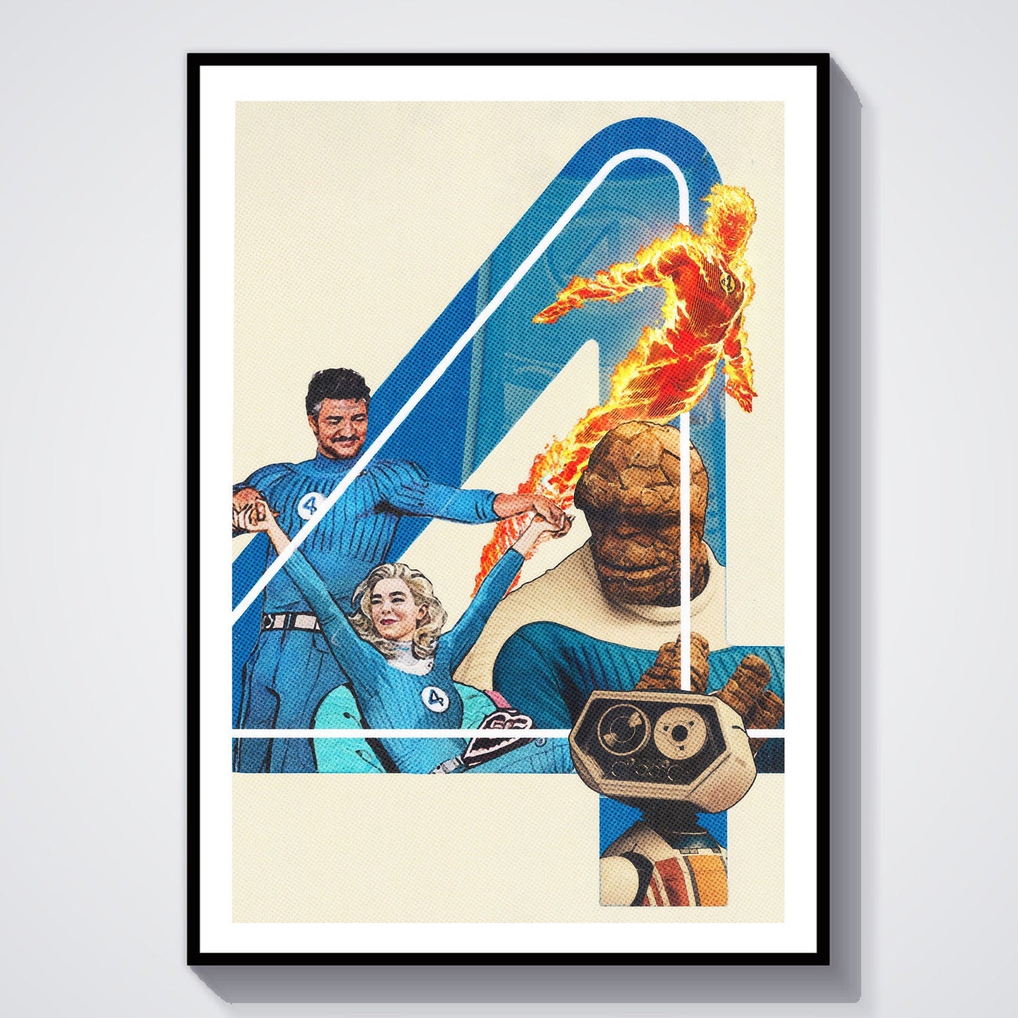Flex Designs Poster The Fantastic Four First Steps Teaser 8 x 10" Home Goods - Movie 2025 Movie Poster