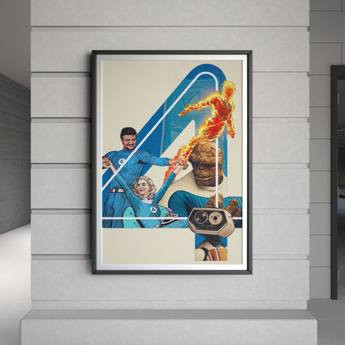 Flex Designs Poster The Fantastic Four First Steps Teaser 8 x 10" Home Goods - Movie 2025 Movie Poster