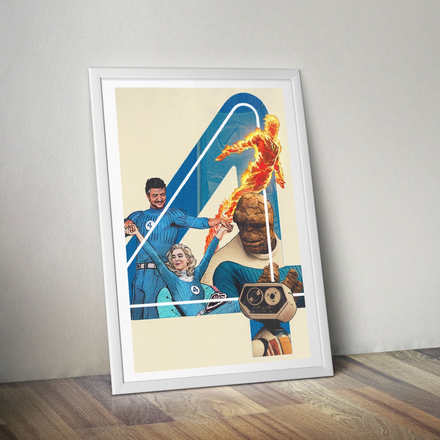 Flex Designs Poster The Fantastic Four First Steps Teaser 8 x 10" Home Goods - Movie 2025 Movie Poster
