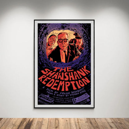 Flex Designs Poster The Shawshank Redemption Cartoon 5 x 7" Home Goods - Movie 1994 Movie Poster