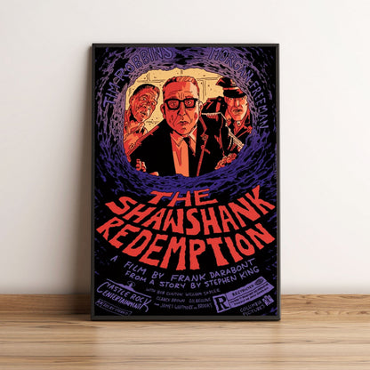 Flex Designs Poster The Shawshank Redemption Cartoon 5 x 7" Home Goods - Movie 1994 Movie Poster