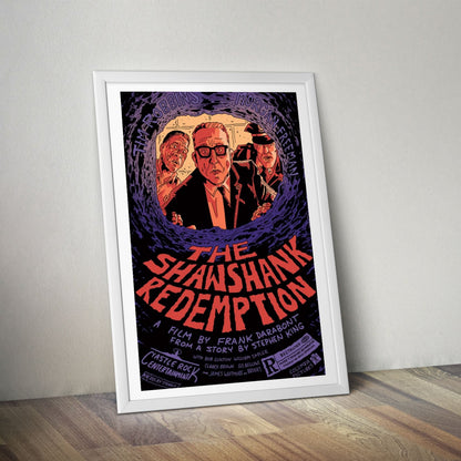 Flex Designs Poster The Shawshank Redemption Cartoon 8 x 10" Home Goods - Movie 1994 Movie Poster