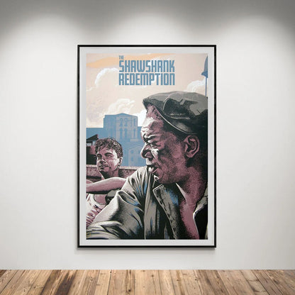Flex Designs Poster The Shawshank Redemption Minimalist 5 x 7" Home Goods - Movie 1994 Movie Poster