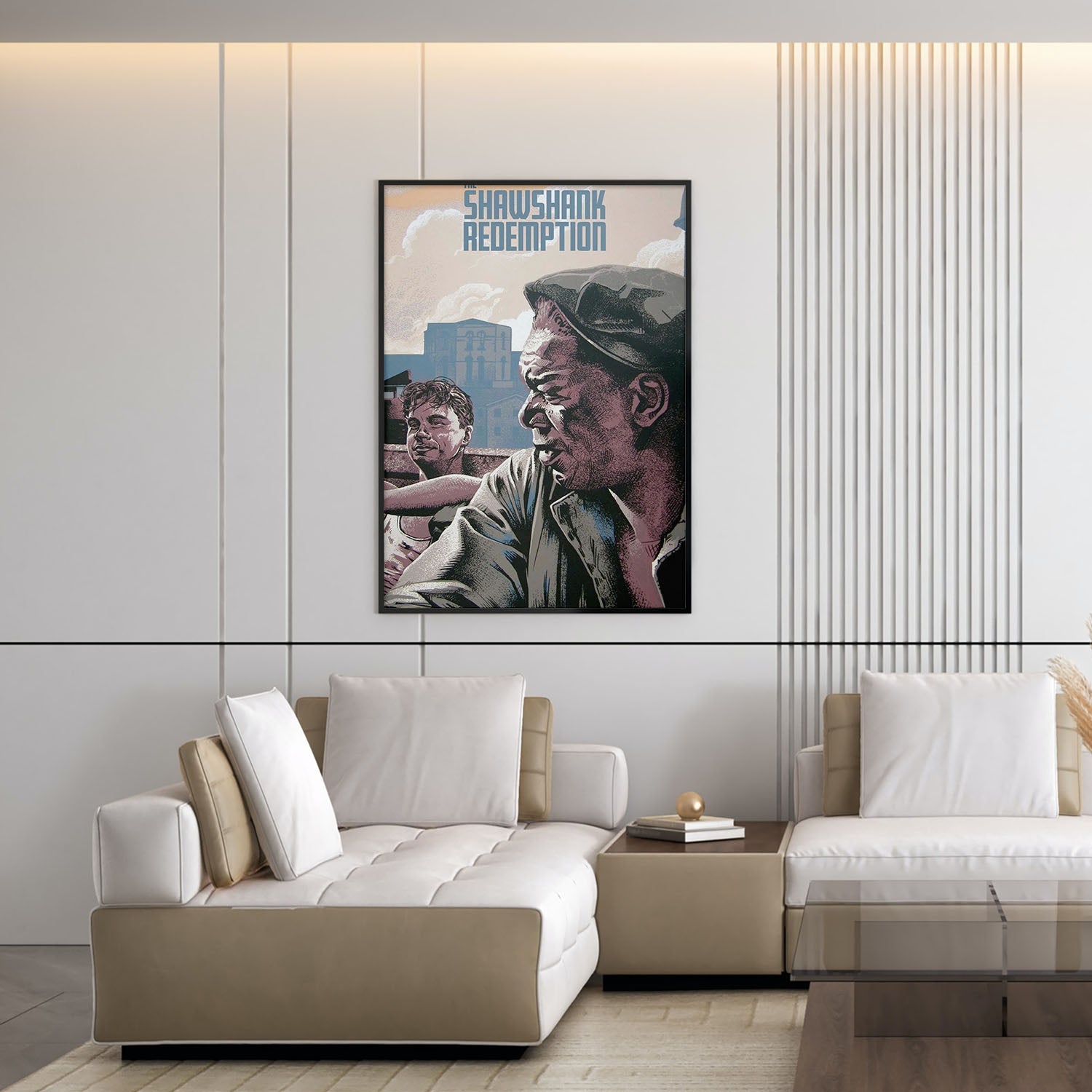 Flex Designs Poster The Shawshank Redemption Minimalist 5 x 7" Home Goods - Movie 1994 Movie Poster