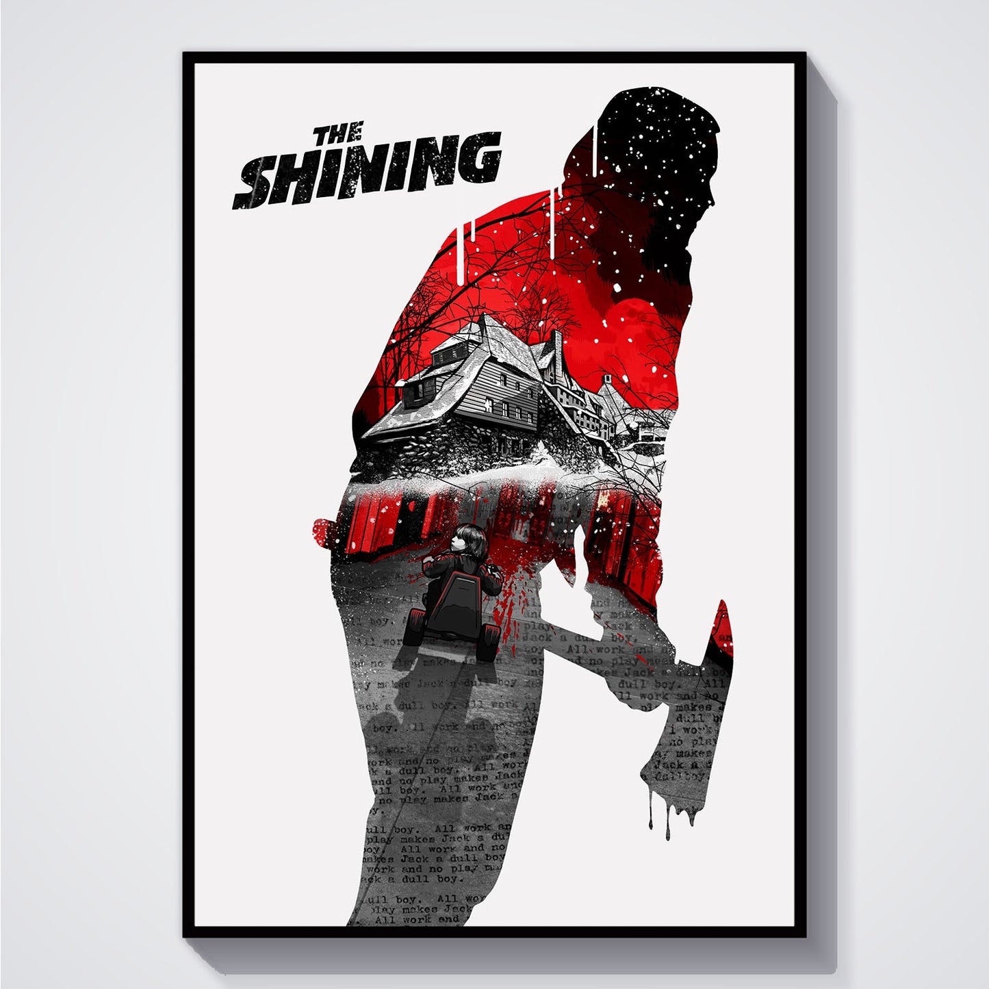 Flex Designs Poster The Shining Teaser 5 x 7" Home Goods - Movie 1980 Movie Poster