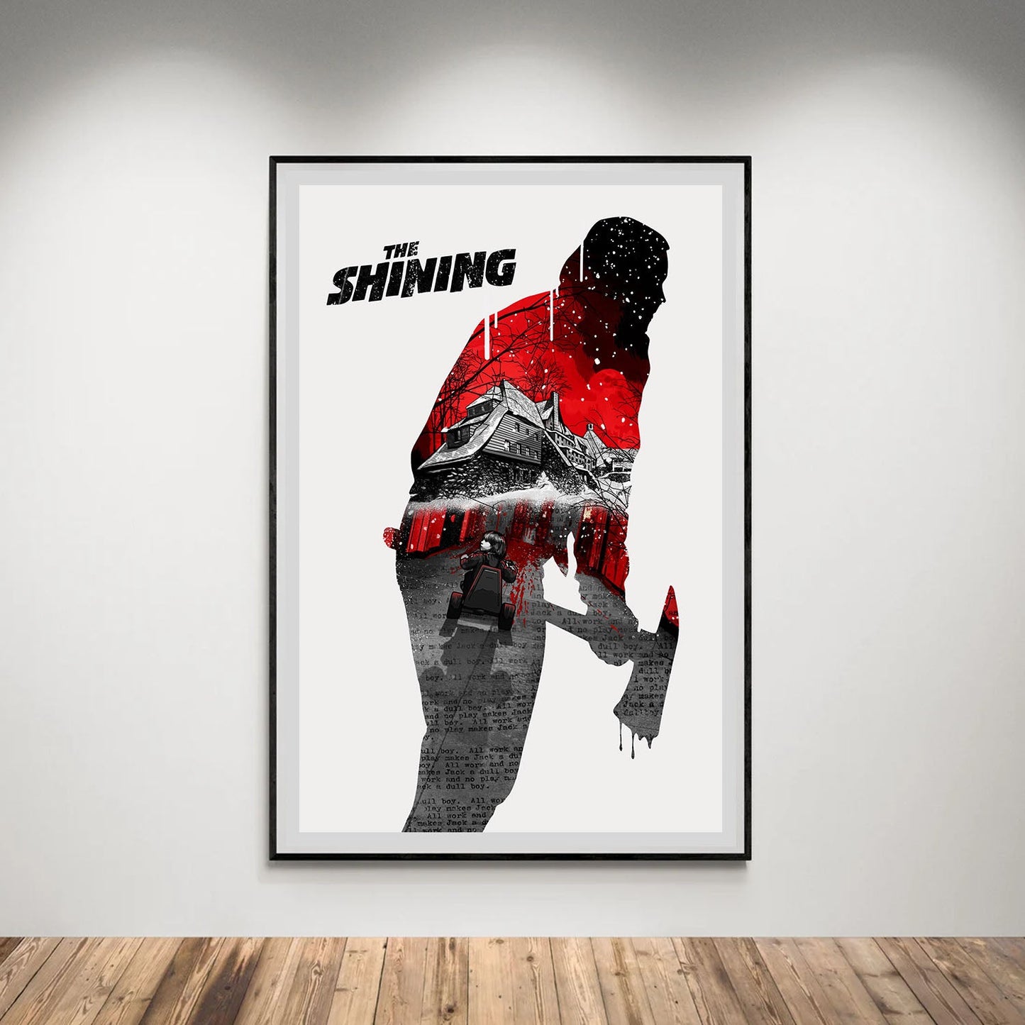 Flex Designs Poster The Shining Teaser 5 x 7" Home Goods - Movie 1980 Movie Poster