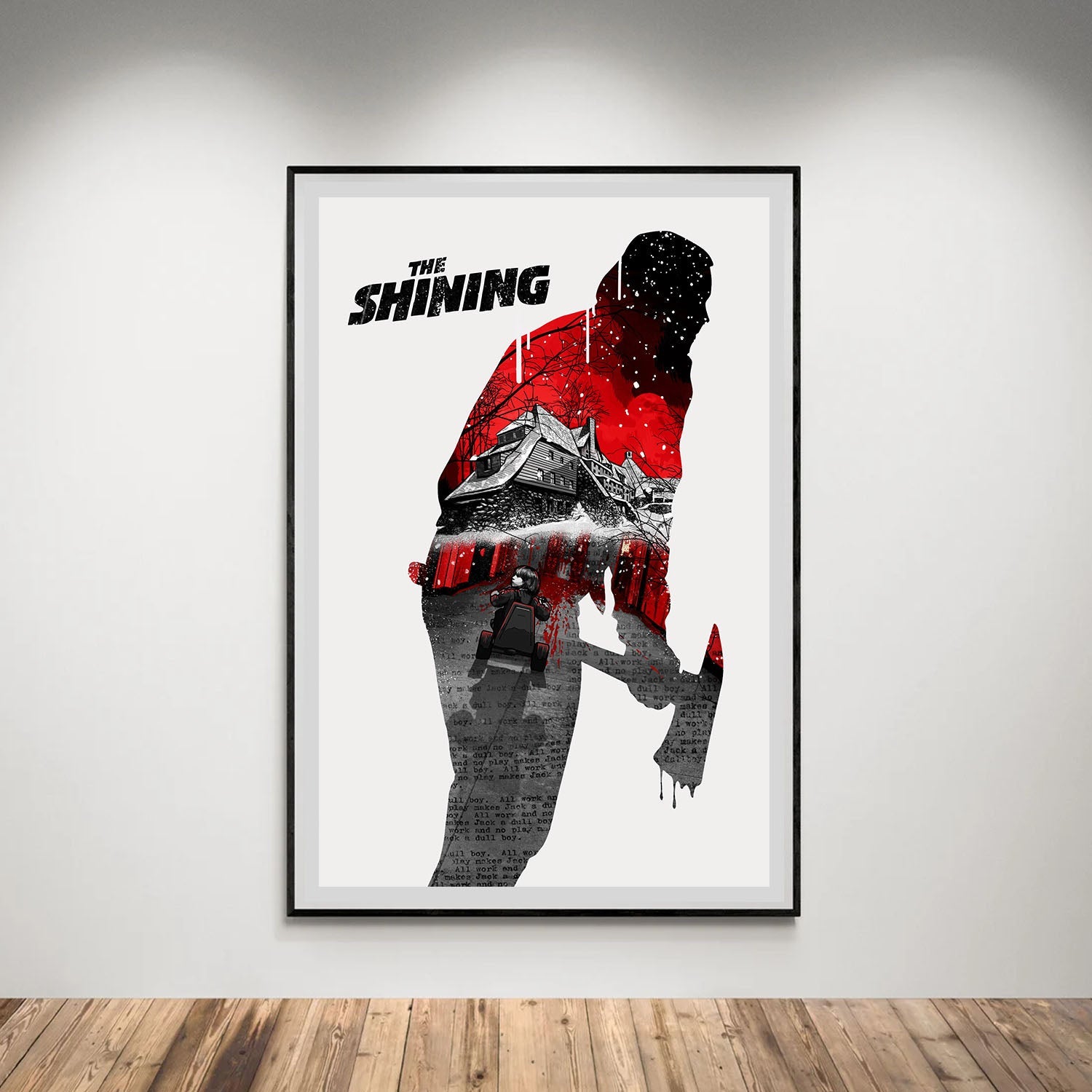 Flex Designs Poster The Shining Teaser 5 x 7" Home Goods - Movie 1980 Movie Poster