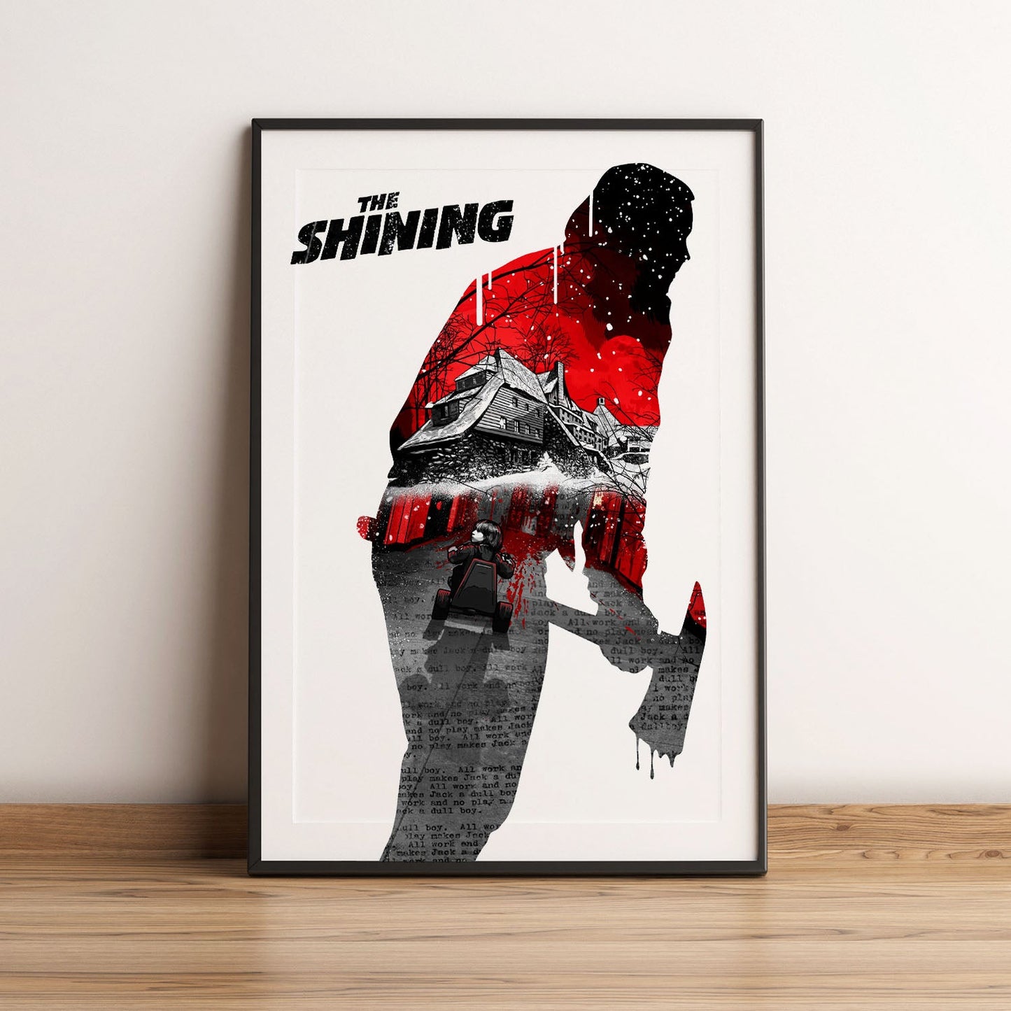 Flex Designs Poster The Shining Teaser 5 x 7" Home Goods - Movie 1980 Movie Poster