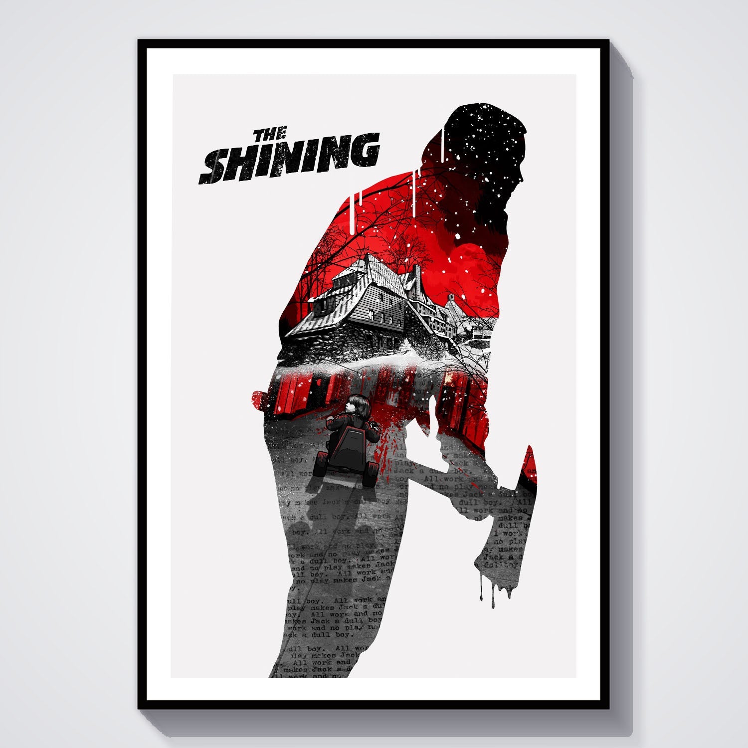 Flex Designs Poster The Shining Teaser 8 x 10" Home Goods - Movie 1980 Movie Poster