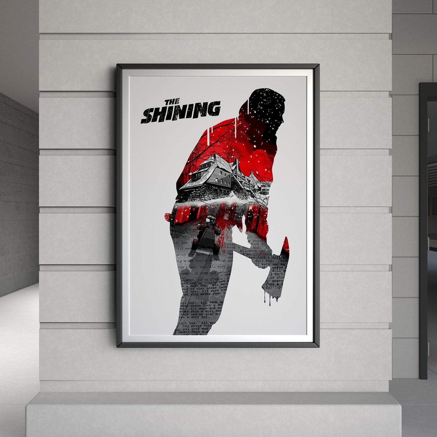 Flex Designs Poster The Shining Teaser 8 x 10" Home Goods - Movie 1980 Movie Poster