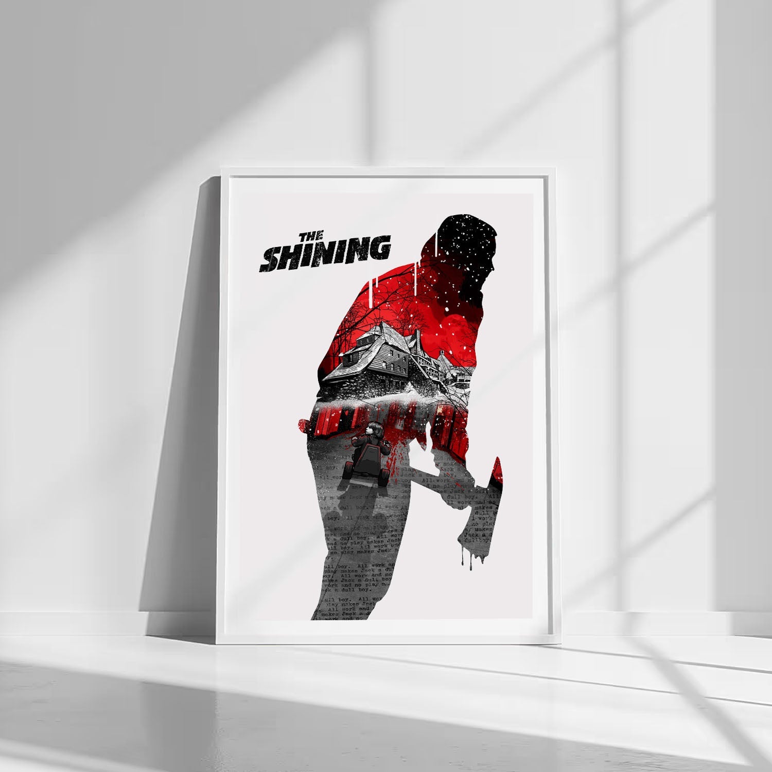 Flex Designs Poster The Shining Teaser 8 x 10" Home Goods - Movie 1980 Movie Poster