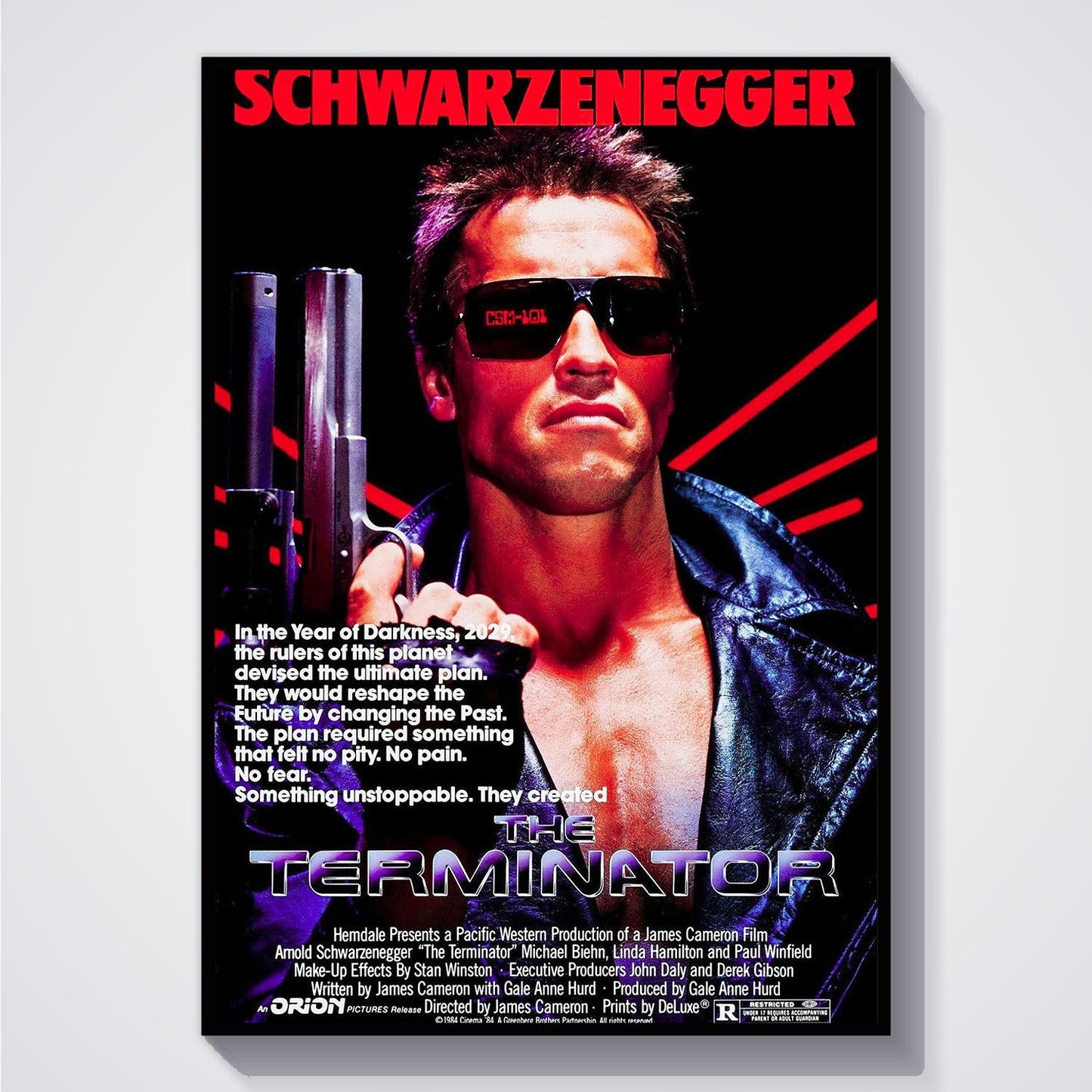 Flex Designs Poster The Terminator Original 5 x 7" Home Goods - Movie 1984 Movie Poster