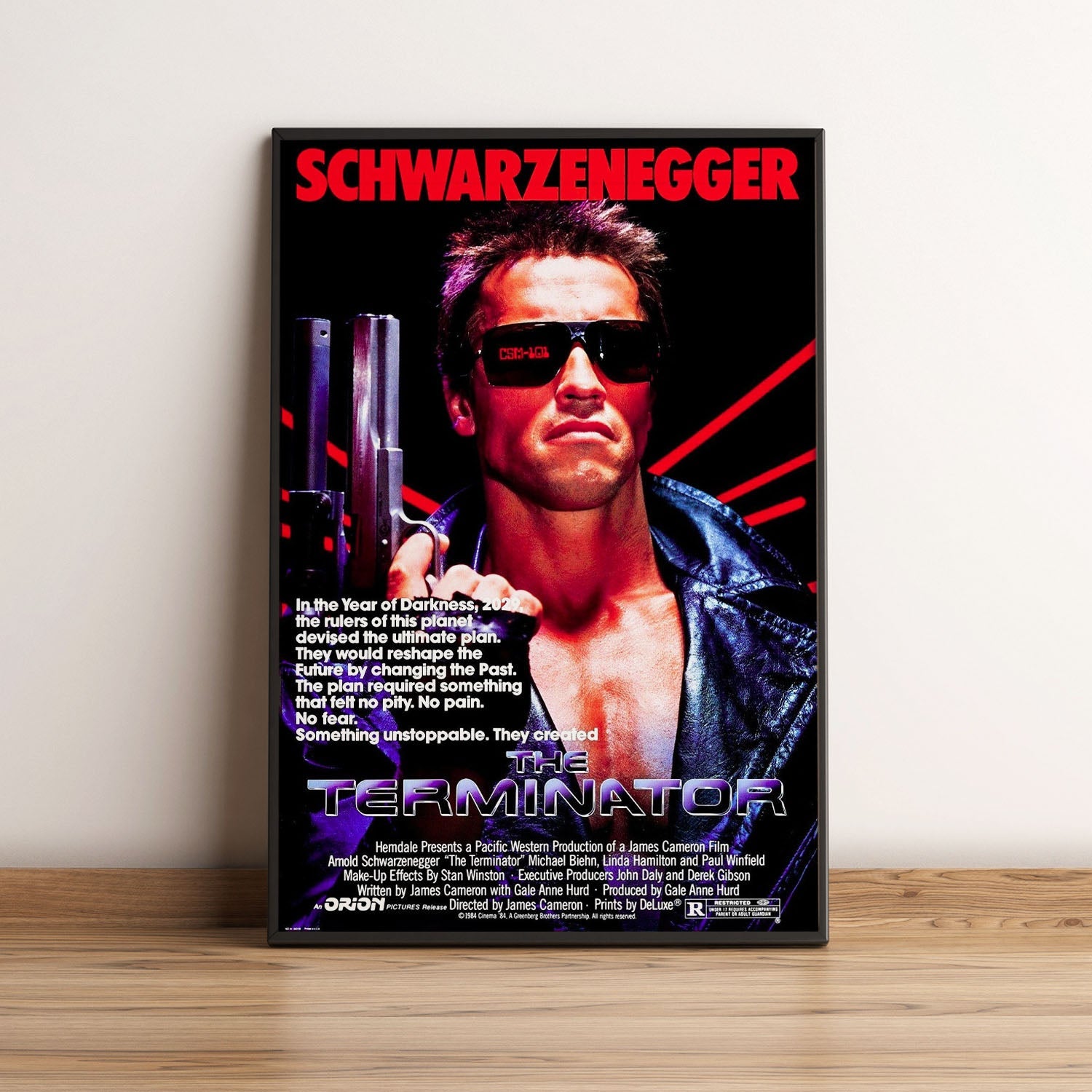 Flex Designs Poster The Terminator Original 5 x 7" Home Goods - Movie 1984 Movie Poster