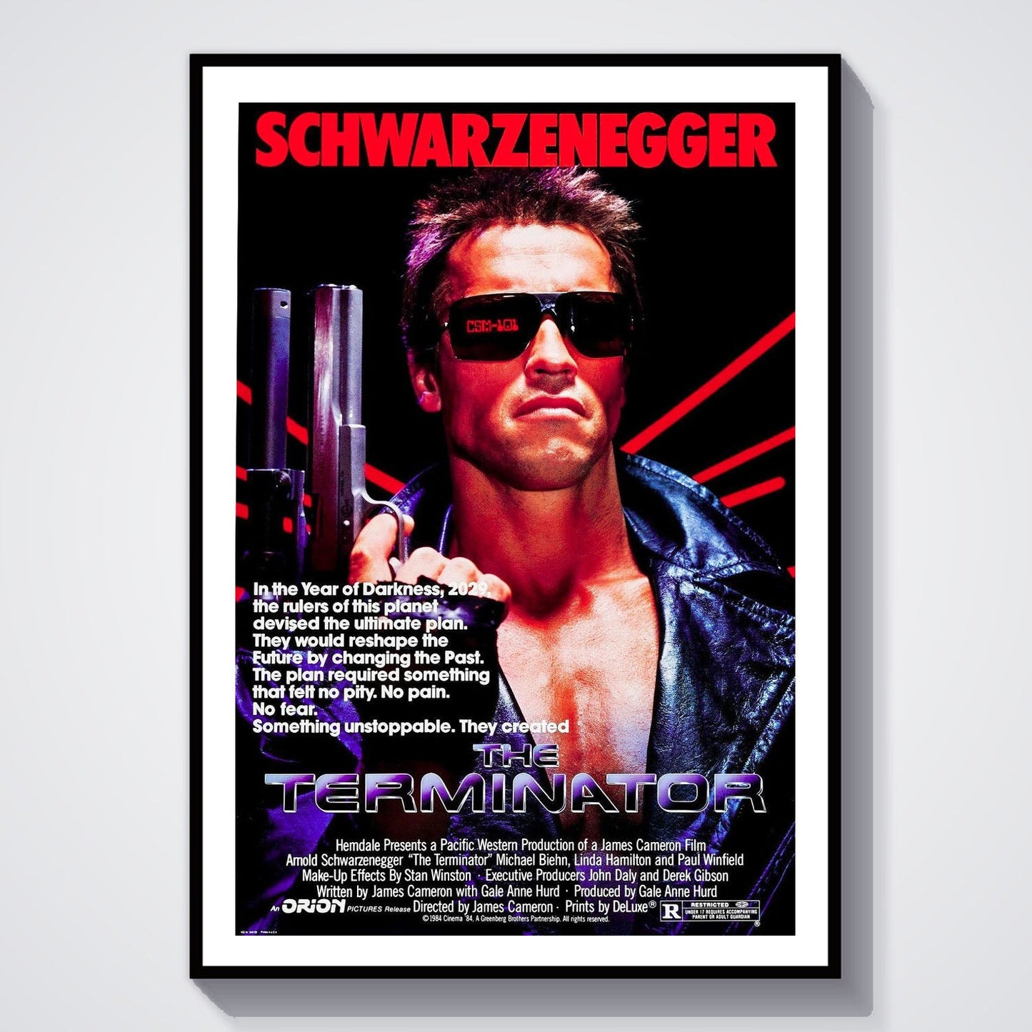 Flex Designs Poster The Terminator Original 8 x 10" Home Goods - Movie 1984 Movie Poster