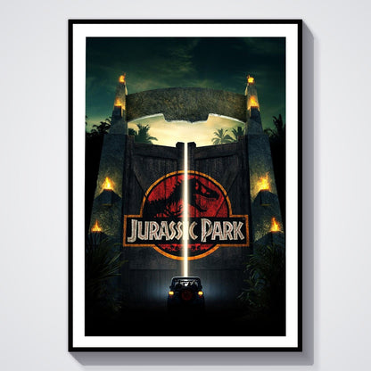Flex Designs Poster Welcome to Jurassic Park 8 x 10" Home Goods - Movie 1993 Movie Poster