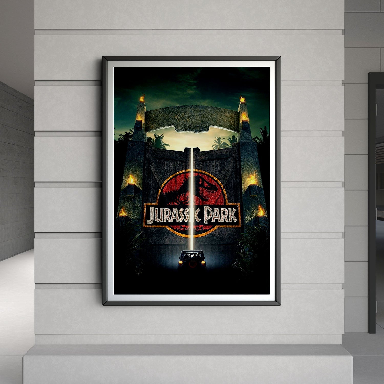 Flex Designs Poster Welcome to Jurassic Park 8 x 10" Home Goods - Movie 1993 Movie Poster
